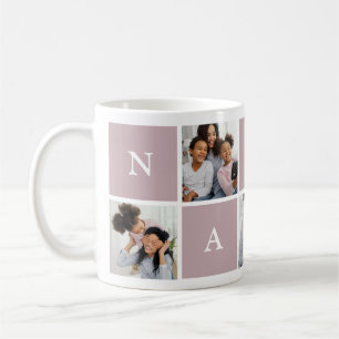 Mug Nanny grand-mère 5 Photo Collage Café Mu