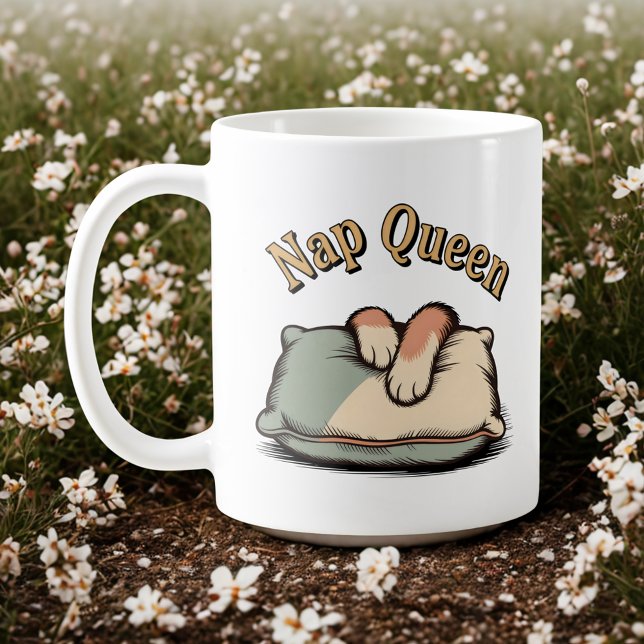 Mug Nap Queen | Cozy Pet Parenting Humor   (Créateur téléchargé)
