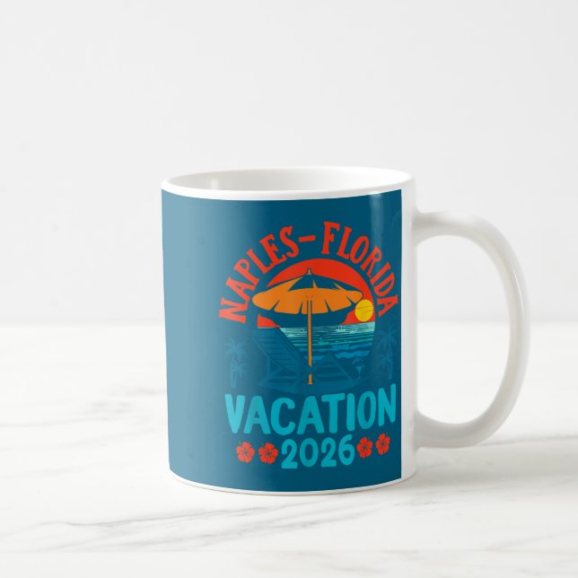 Mug Naples Florida 2026 Family Vacation Beach Summer V (Droite)