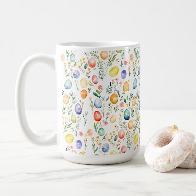 Mug Nappe des voeux de Pâques (Avec donut)