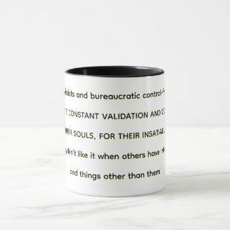 Mug Narcissiques et contrôleurs bureaucratiques