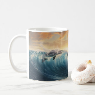 Mug Natation des dauphins
