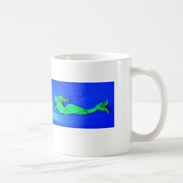Mug natation verte de sirène (Droite)