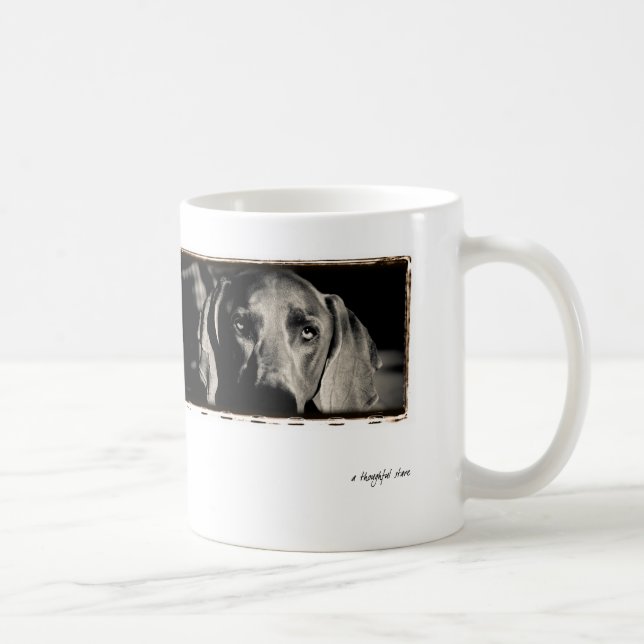 Mug Nation de Weimaraner : "Un regard fixe réfléchi " (Droite)