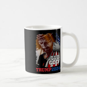 Mug Nation sous Dieu Président Trump 2024 America Chri