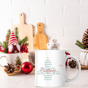 Mug Nativité Noël Foi chrétienne Jésus Religieux