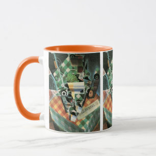 Mug Nature morte à la nappe à carreaux de Juan Gris