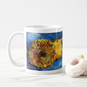 Mug Nature morte Deux tournesols coupés par Vincent va