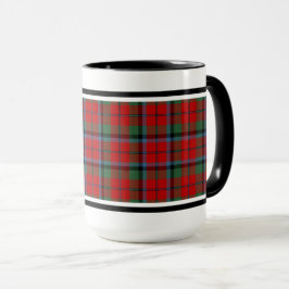 Mug Naughton Clan Tartan Motif Rouge Plaid