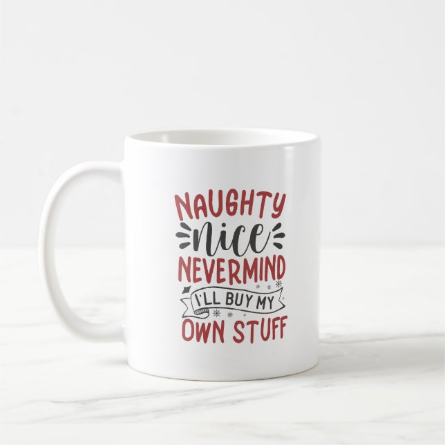 Mug Naughty Nice Personnalisé (Gauche)