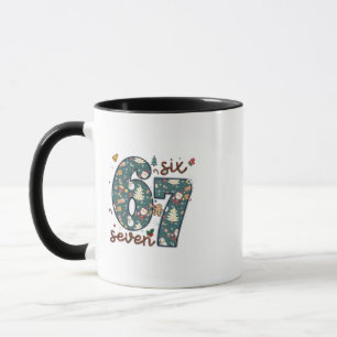 Mug Naughty Nice Six Seven 67 Brainrot Noël