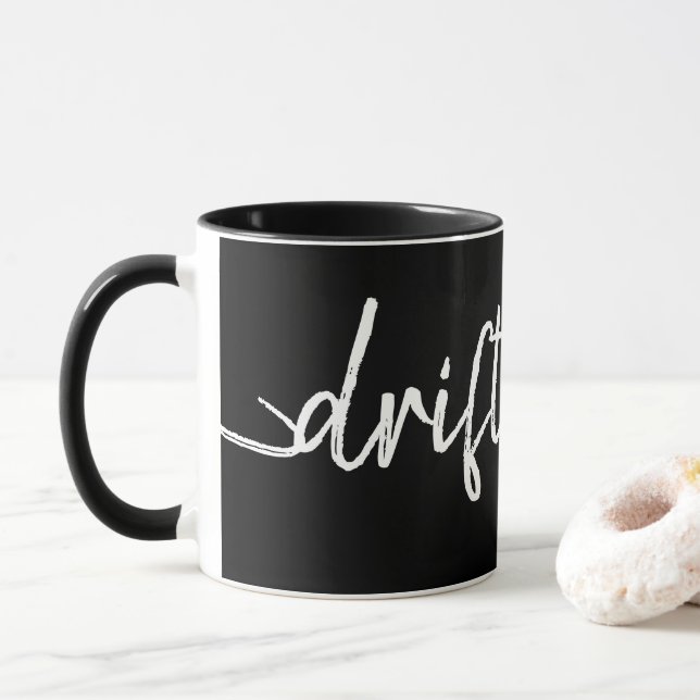 Mug nautique DRIFT AWAY écriture script (Avec donut)