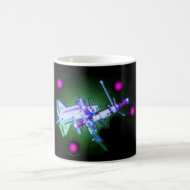 Mug Navette spatiale et gare (Centre)