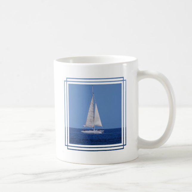 Mug Navigation sur le bleu d'océan (Droite)