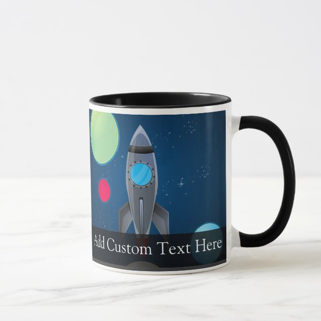 Mug Navire à fusée spatial (Droite)