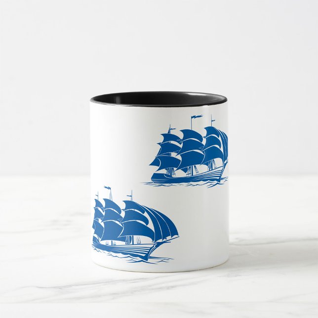 Mug Navire à voile vintage Clipper océanique marine (Créateur téléchargé)