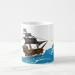 Mug Navire Pirate dans la Tempête