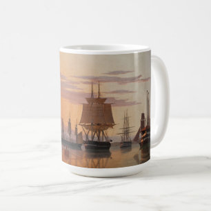 Mug Navires sur le Tage Carl Dahl