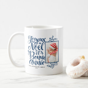 Mug Navy Blue Joyeux Noël et Bonne Année Photo