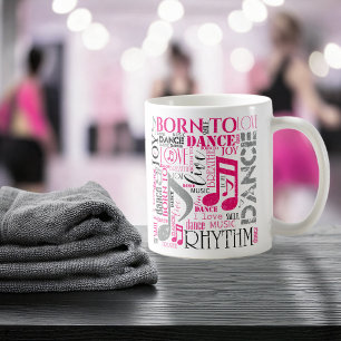 Mug Né à Dance Pink Grey ID277