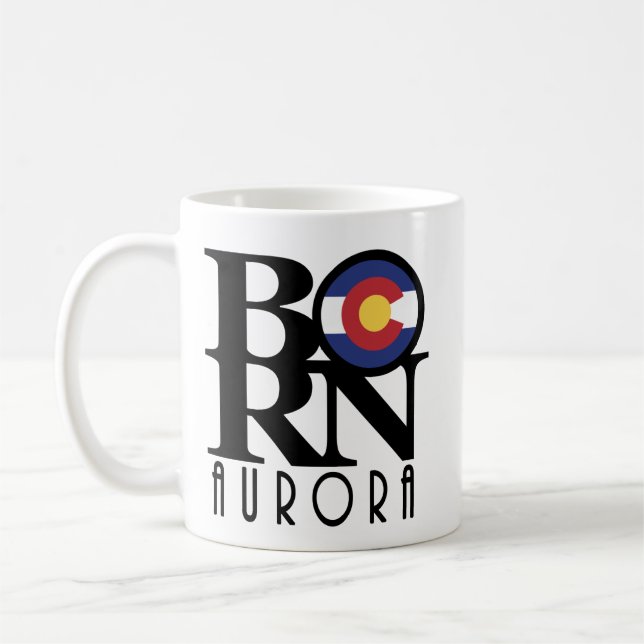 Mug NÉ Aurora Colorado 11oz (Gauche)