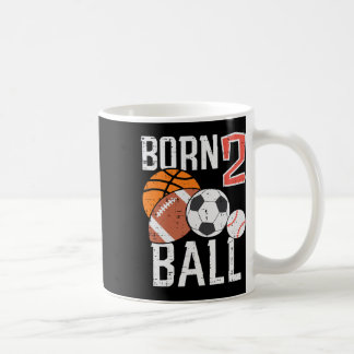 Mug Né Basket-ball Football 2e Anniversaire Tout-petit