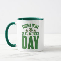 Né Chanceux Le Jour De La Saint-Patrick Anniversai