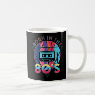 Mug Né dans la bande de cassette Vintage des années 80