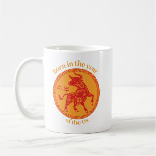 Mug Né dans l'année de l'Ox - Zodiac chinois