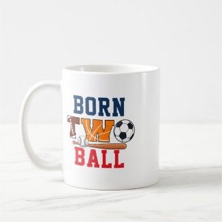 Mug Né Deux Ll 2e anniversaire Footll Sketll Football