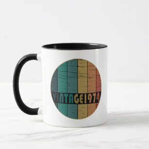 Mug Né en 1974 cadeau d'anniversaire vintage