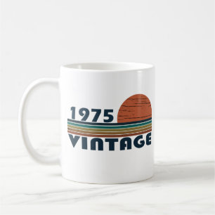 Mug Né en 1975 cadeau vintage 50e anniversaire