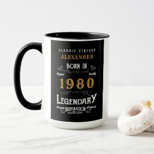 Mug Né en 1980 Légende