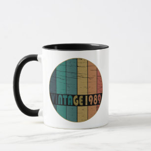 Mug Né en 1989 cadeau d'anniversaire vintage