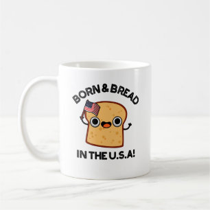 Mug Né Et Pain Aux Etats-Unis Drôle Pun De Nourriture