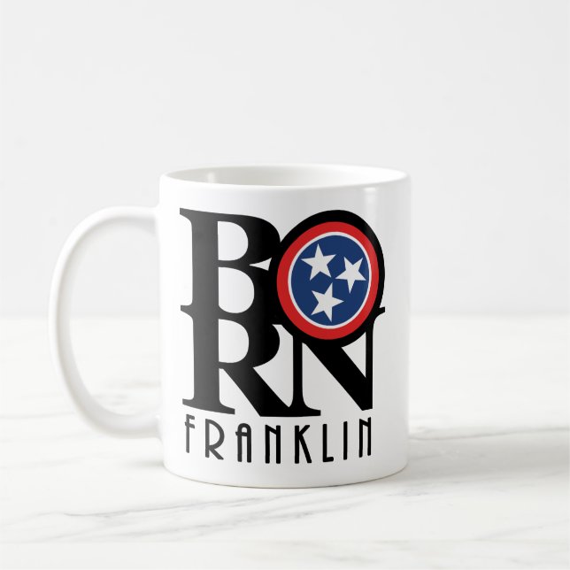 Mug NÉ Franklin Tennessee 11oz (Gauche)