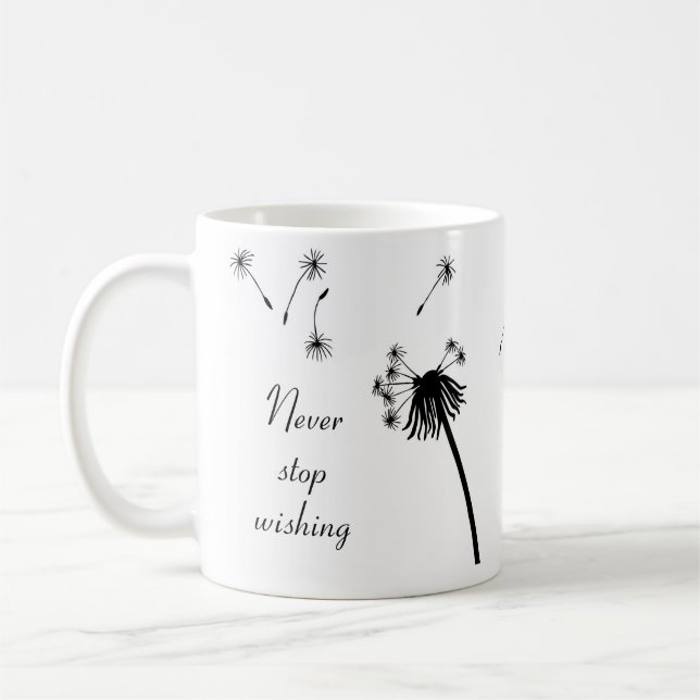 Mug Ne jamais cesser de souhaiter Dandelion (Gauche)