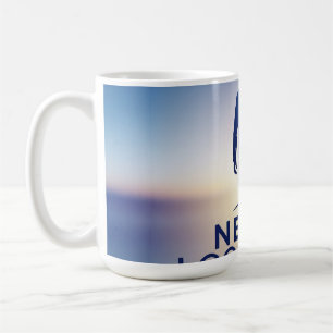 Mug Ne jamais regarder en arrière Logo : Faire place à