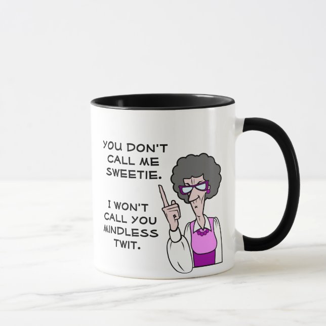 Mug Ne m'appelle pas ma chérie, mindless Twit (Droite)