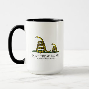 Mug Ne Marche Pas Sur Moi Ou Mon Fils Gadsden Flag Mem