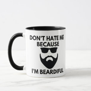Mug Ne me déteste pas parce que je suis Beardiful, Cad