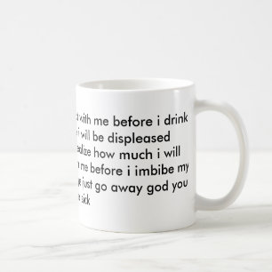 Mug Ne me parlez pas jusqu'à ce que j'aie pris le café