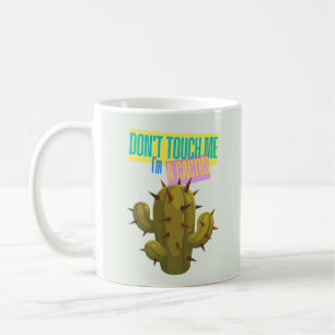 Mug Ne me touchez pas, je suis un cactus
