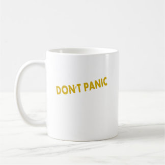 Mug Ne panique pas une citation amusante