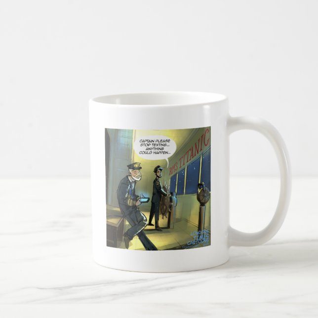 Mug Ne pas écrire et Titanic drôle (Droite)