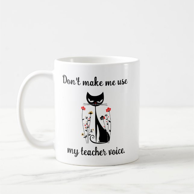 Mug Ne pas me faire utiliser mon chat vocal enseignant (Gauche)