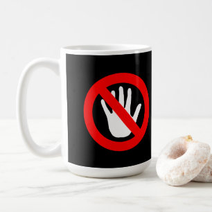 Mug Ne pas toucher le signe
