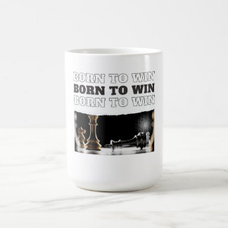 Mug NÉ POUR GAGNER Victoire d'échecs – Motivationnel