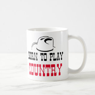 Mug Né pour jouer pays