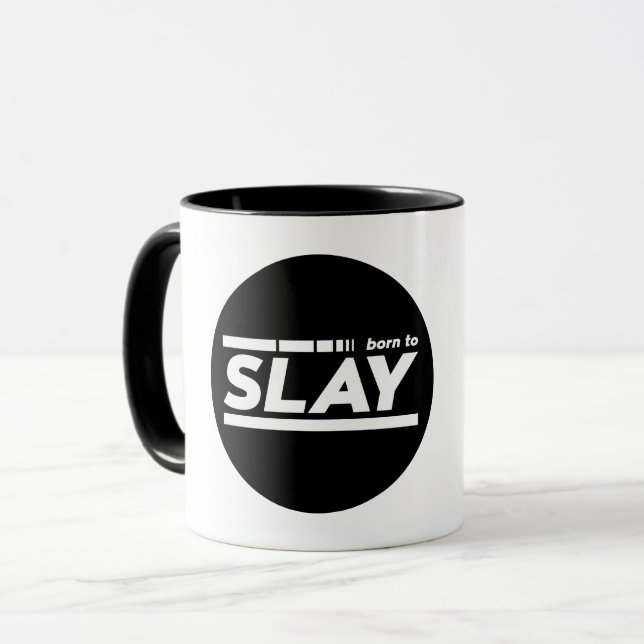 Mug Né Pour La Typographie De L'Épingle (Devant gauche)